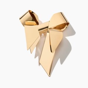 Broche de laço metálico
