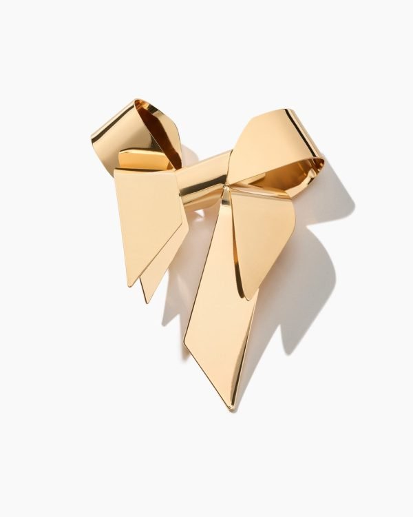 Broche de laço metálico