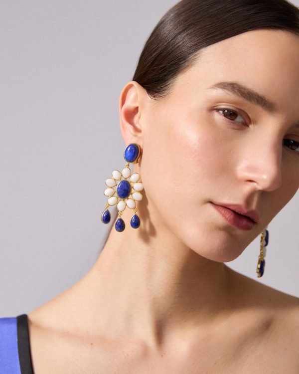 Brincos Flower Power Carolina Herrera x Olympia Babylonia - Imagem 2