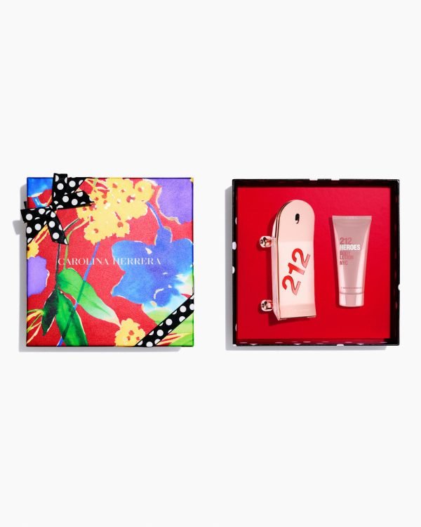 212 Heroes for Her 80ml Eau de Parfum e Loção Corporal de 100 ml