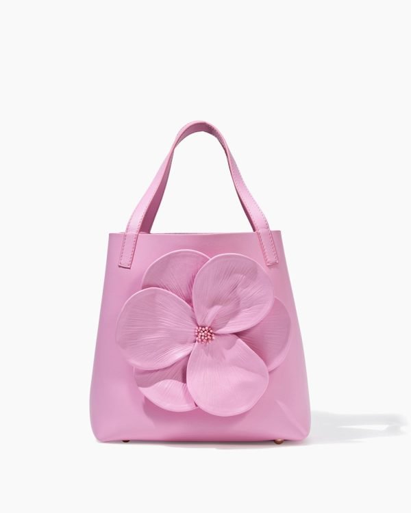 Bolsa tote Matryoshka pequena com flor