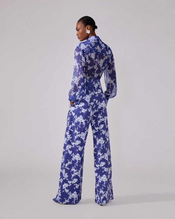 Calça pantalona com estampa floral - Imagem 3