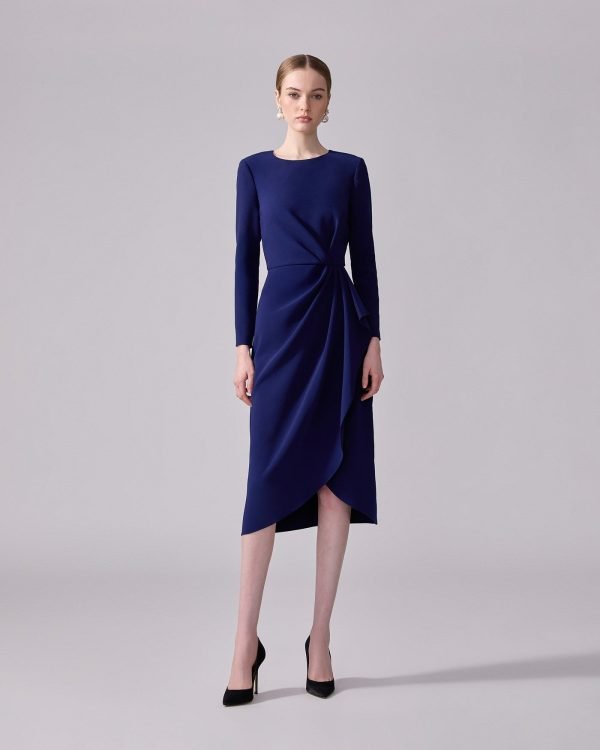 Vestido tubinho com detalhe drapeado na lateral - Imagem 2