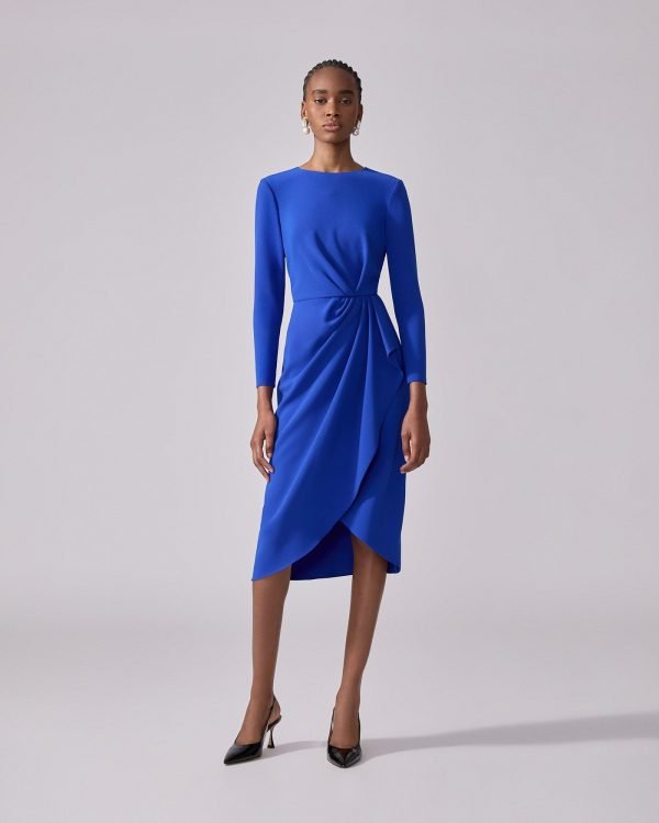 Vestido tubinho com detalhe drapeado na lateral - Imagem 2