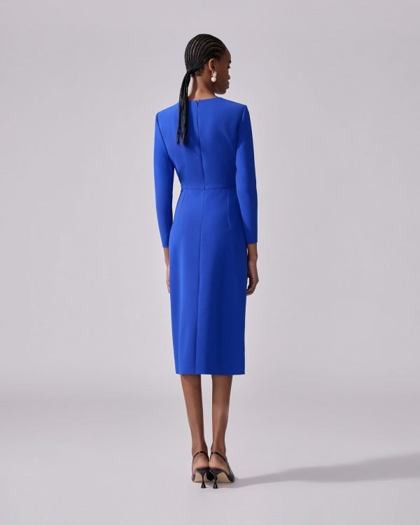 Vestido tubinho com detalhe drapeado na lateral - Imagem 3