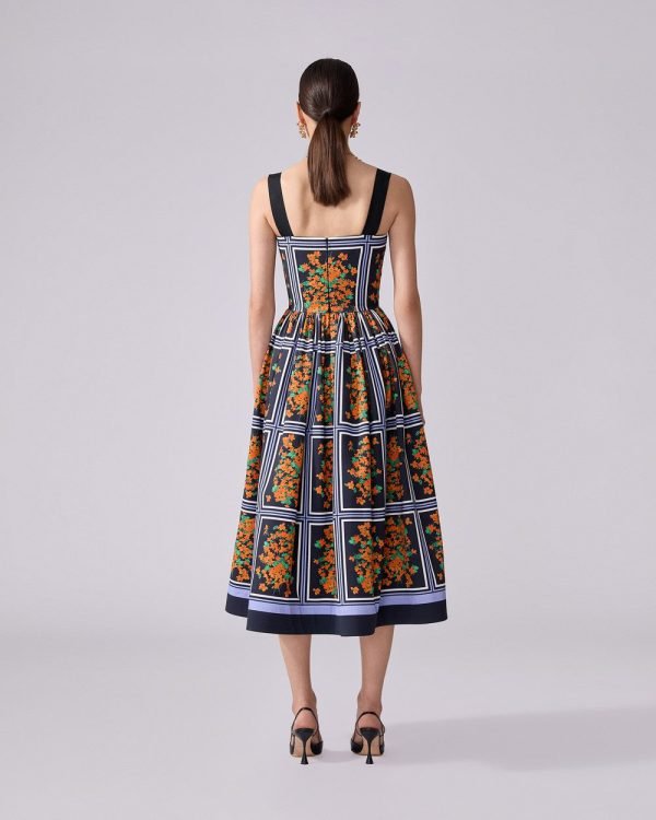 Vestido mídi com estampa floral - Imagem 3