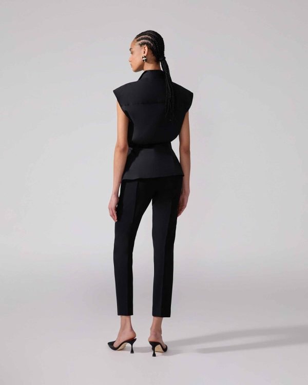 Blusa envelope sem mangas - Imagem 3