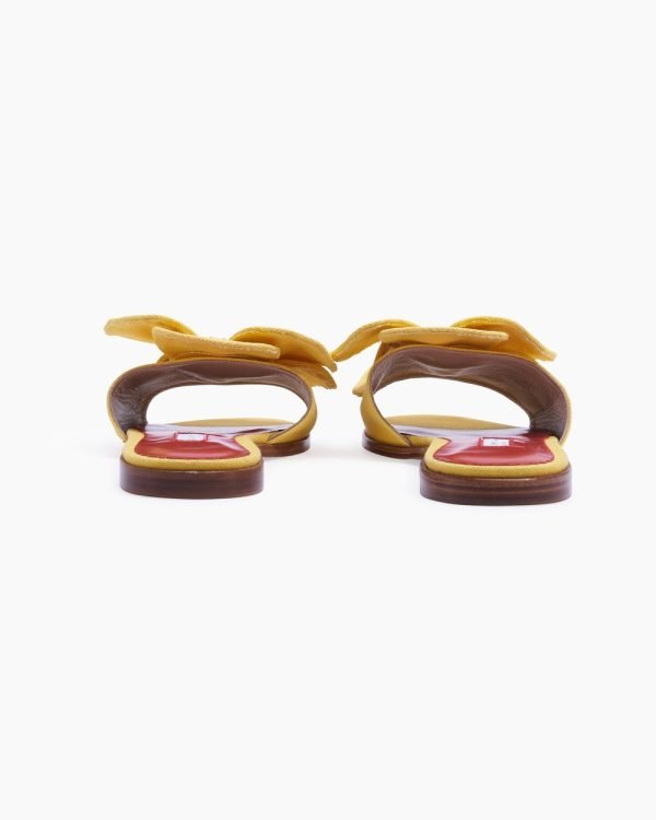 Chinelo slide Flora em canvas - Imagem 5