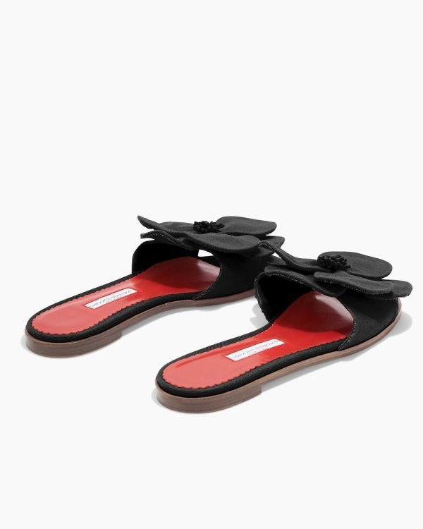 Chinelo slide Flora em canvas - Imagem 4