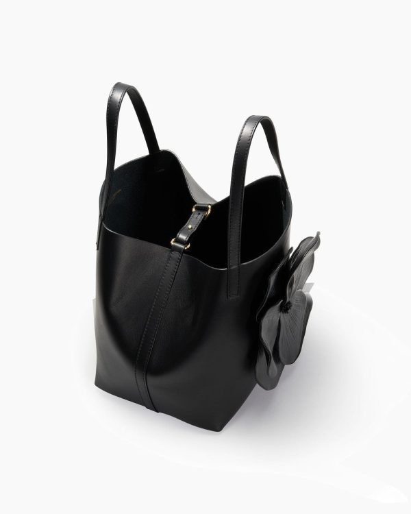 Bolsa tote Matryoshka pequena com flor - Imagem 4