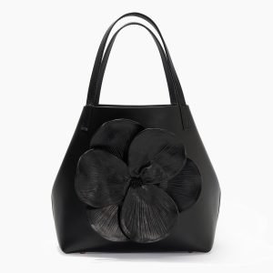 Bolsa tote Matryoshka pequena com flor