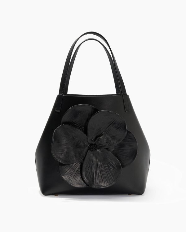 Bolsa tote Matryoshka pequena com flor